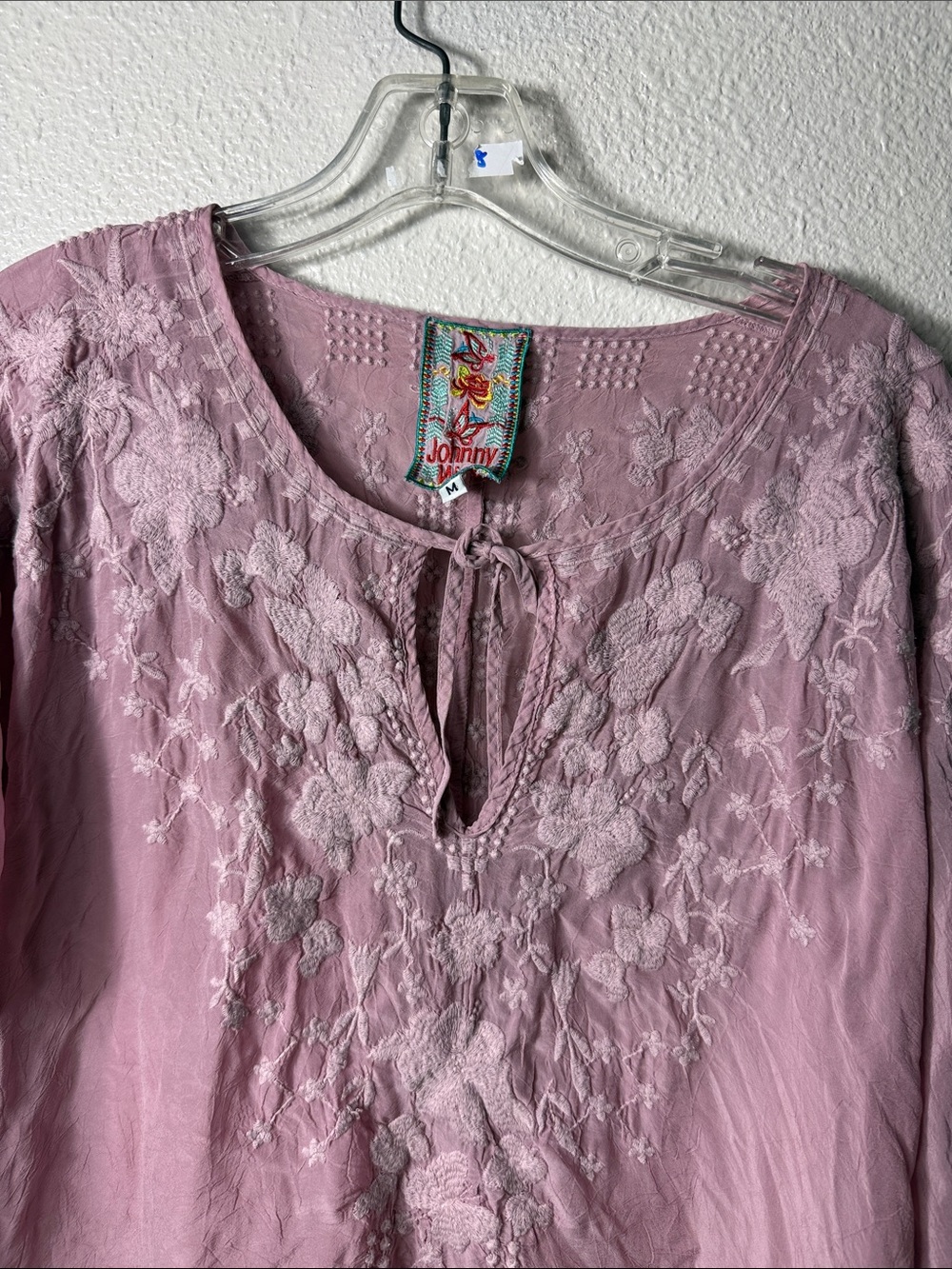 JOHNNY WAS Butterfly Winter Tunic boho pink top - Picture 4 of 6